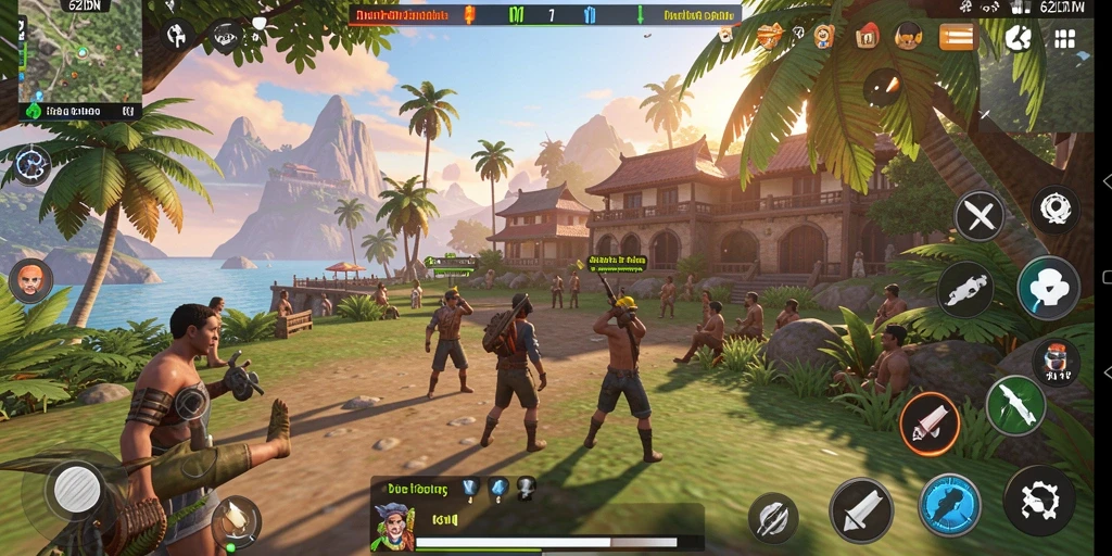 Tampilan gameplay menarik dari 62IDN di dunia terbuka.