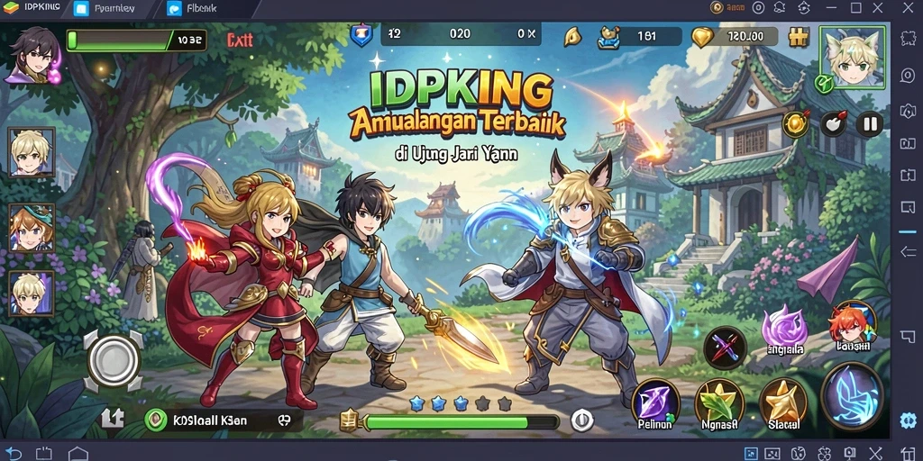 Tangkapan layar mendebarkan dari gameplay IDPKING yang penuh aksi.