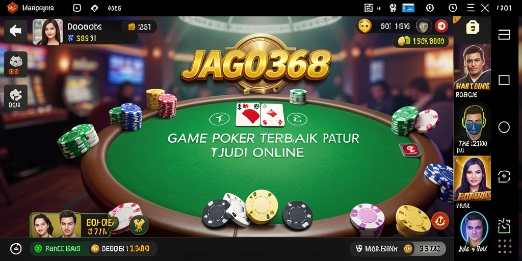 Tampilan gameplay menarik dari JAGO368 yang penuh aksi Poker.
