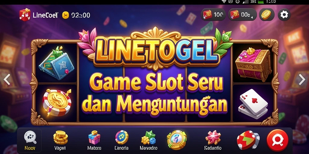 Tampilan seru permainan slot di LINETOGEL.