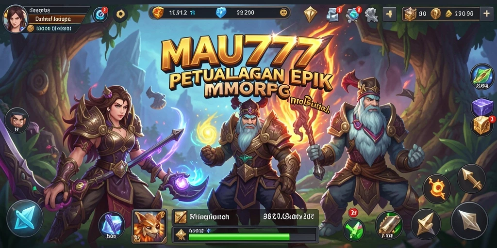 Screenshot gameplay MAU777 menampilkan aksi seru dalam dunia MMORPG.