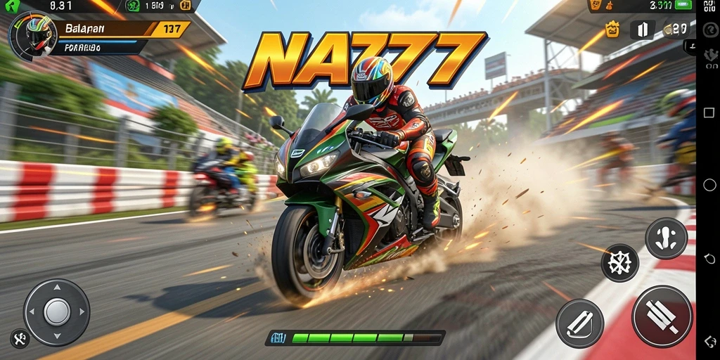 Tampilan utama gameplay NA777 yang mendebarkan dan penuh adrenalin.