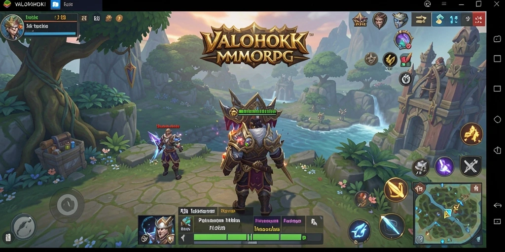 Tampilan gameplay VALOHOKI yang epik dalam sebuah pertempuran.